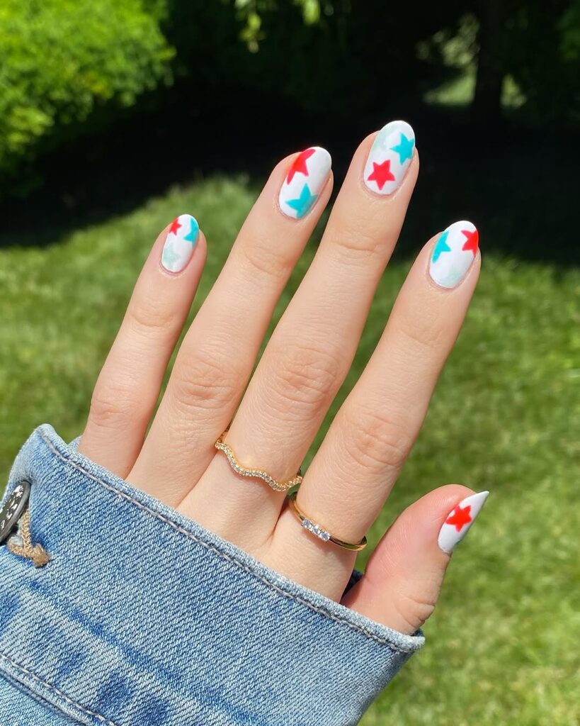 Cool July Nails for Memorial Day