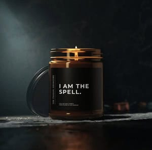 I Am the Spell Full Moon Ritual Candle