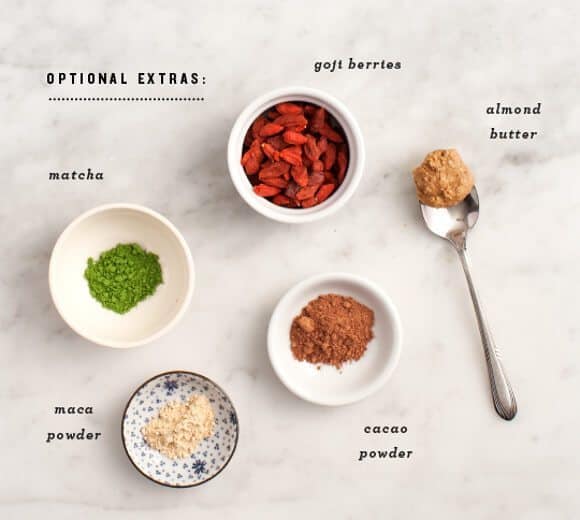 Healthy Breakfast Smoothies superfood add-ins
