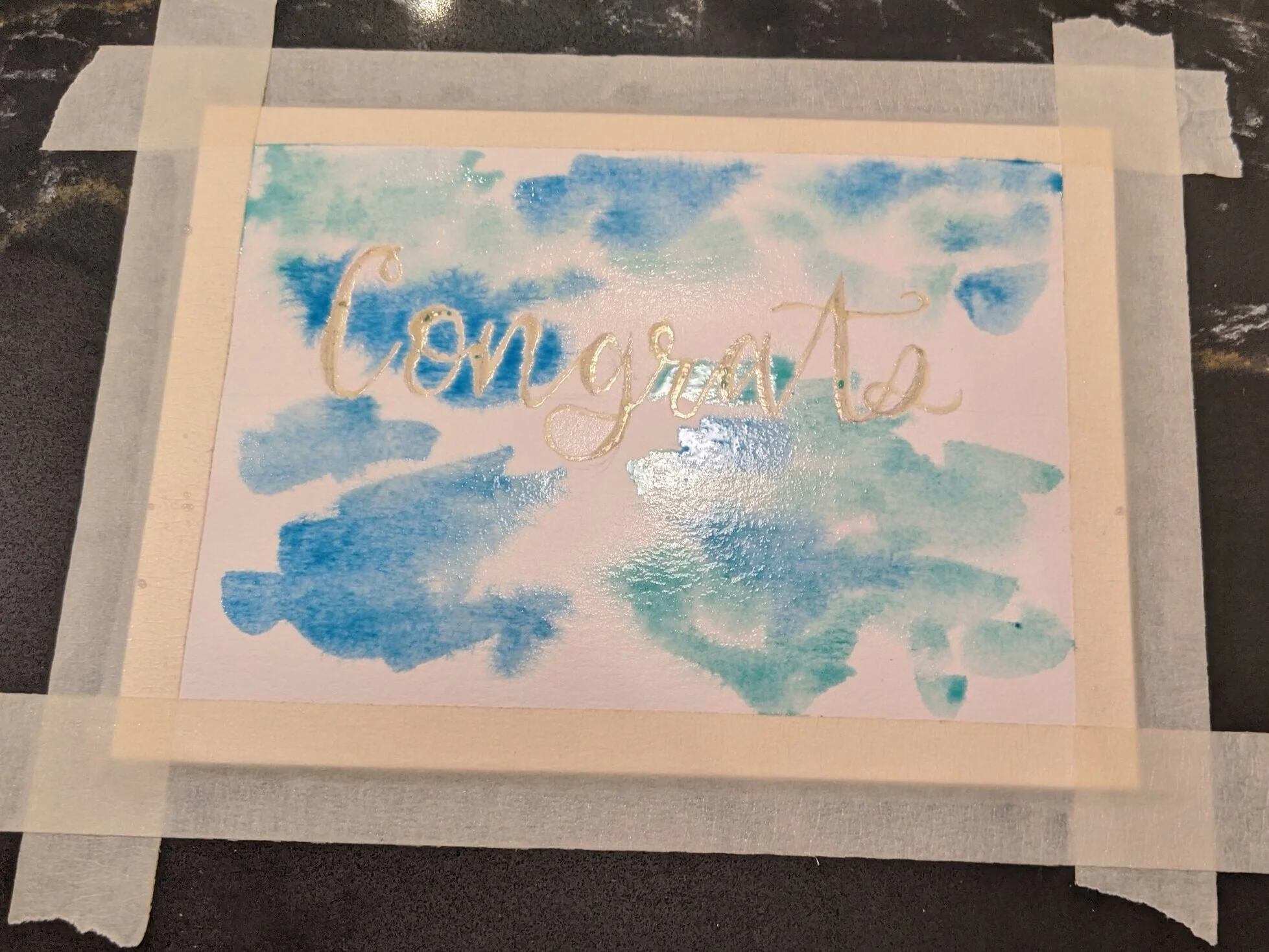 Easy Watercolor Card Ideas for Dads and Grads