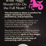 June Full Moon Strawberry Moon - Rituals