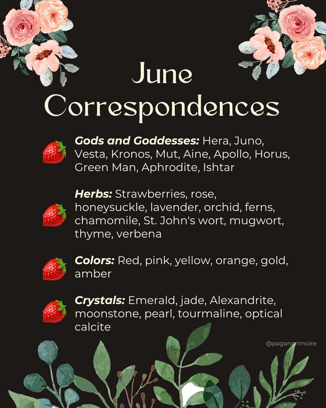 June Full Moon Meaning - Correspondences