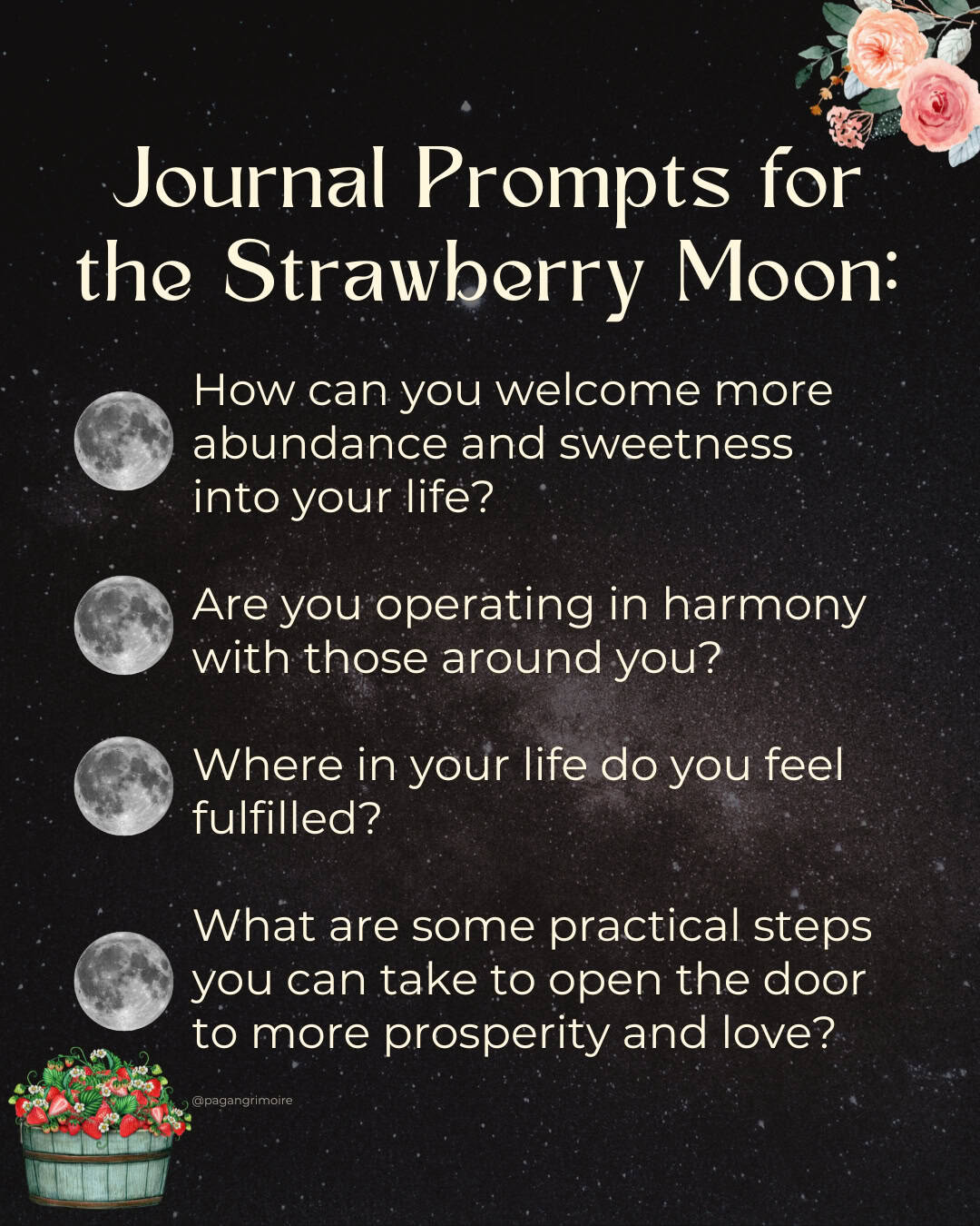 June Full Moon Meaning - Journal Prompts